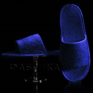 Одноразовые тапочки махровые Эконом, с открытым мысом.